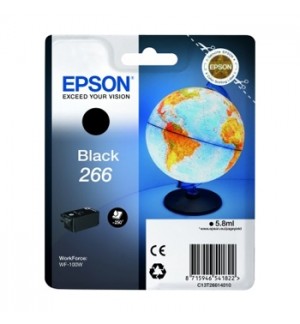 Tinteiro Epson 266 Preto C13T26614010 5,8ml 250 Pág.
