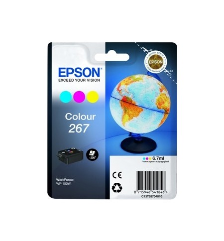 Tinteiro Epson 267 3 Cores C13T26704010 6,7ml 200 Pág.