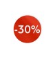 Etiquetas Promocionais Redondas -30% 400un Vermelho