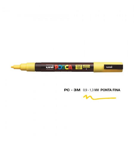 Marcador Uniball Posca PC-3M 0,9mm Amarelo (2) 1un
