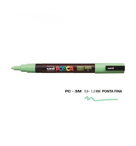 Marcador Uniball Posca PC-3M 0,9mm Verde Claro (5) 1un