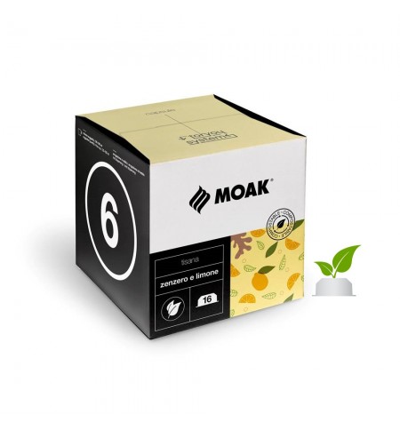 Chá Cápsulas ForYou Compostável Gengibre e Limão 16un