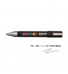 Marcador Uniball Posca PC-5M 1,8mm Prata (26) 1un