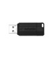 Pen Drive USB-A 2.0 16GB VERBATIM PINSTRIPE Preto