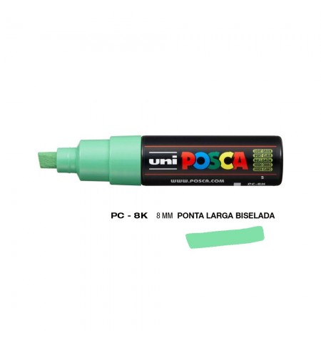 Marcador Uniball Posca PC-8K 8mm Verde Claro (5) 1un