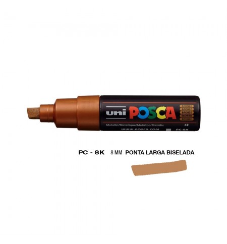 Marcador Uniball Posca PC-8K 8mm Bronze (42) 1un