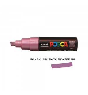 Marcador Uniball Posca PC-8K 8mm Rosa Metálico (M13) 1un