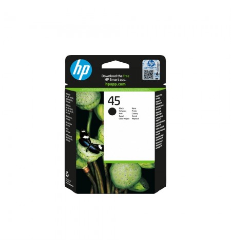 Tinteiro HP 45 Preto 51645A 42ml 930 Pág.