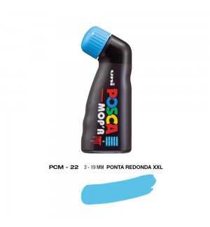 Marcador Uniball Posca MopR PCM-22 19mm Azul Claro (8) 1un