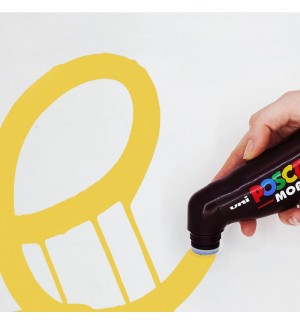 Marcador Uniball Posca MopR PCM-22 19mm Amarelo (2) 1un