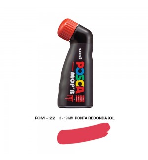 Marcador Uniball Posca MopR PCM-22 19mm Vermelho (15) 1un