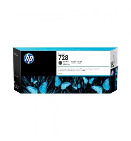 Tinteiro HP 728 Preto Matte F9J68A 300ml