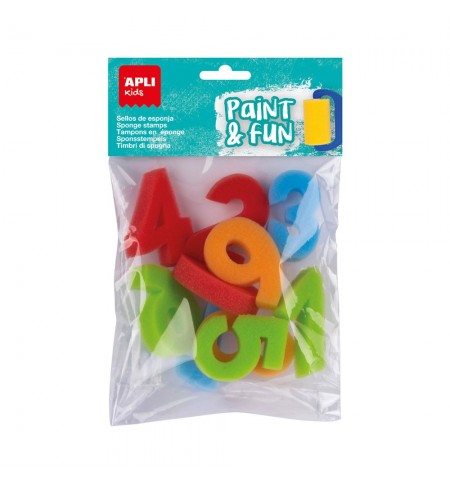 Esponja Carimbo 123 Apli Kids Paint & Fun 10un