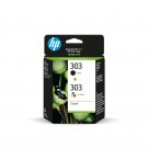Pack Tinteiros HP 303 Preto/Cor 3YM92A 4ml/4ml