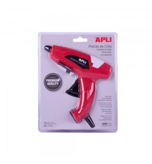 Pistola de Cola Quente Apli 40W Ø 11 mm+ 2 Recargas