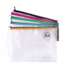 Bolsa A4 Fecho Correr Plástico APLI Cores Sortidas