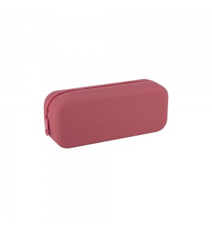 Estojo Silicone Up North com Fecho Rosa Coral Apli