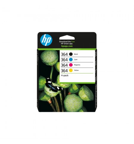 Pack Tinteiros HP 364 4 Cores N9J73AE 6ml/3ml