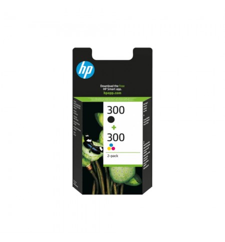 Pack Tinteiros HP 300 Preto/Cor CN637EE 4ml/4ml