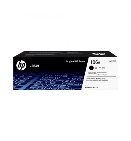 Toner HP 106A Preto W1106A 1000 Pág.
