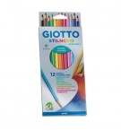 Lápis Cor Aguarelável 12un Cx Cartão Giotto Stilnovo