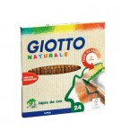 Lápis Cor 24un Cx Cartão Giotto Natural 18cm