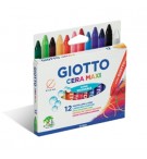 Lápis de Cera 12 Cores Giotto Maxi