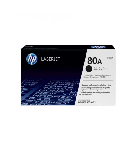 Toner HP 80A Preto CF280A 2700 Pág.