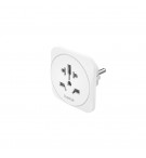 Adaptador Corrente Universal Viagem Branco