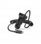 Carregador Isqueiro Auto USB-C 12W 1m Preto