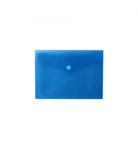 Bolsa Envelope A5 Fecho Velcro Plástico Azul Mate