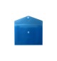 Bolsa Envelope A5 Fecho Velcro Plástico Azul Mate