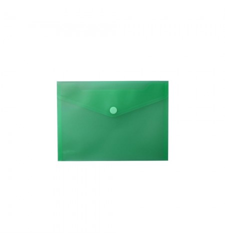 Bolsa Envelope A5 Fecho Velcro Plástico Verde Mate