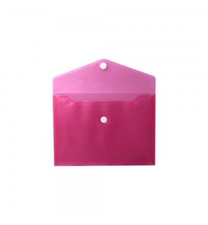 Bolsa Envelope A5 Fecho Velcro Plástico Vermelho Mate