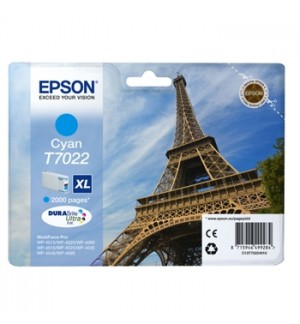 Tinteiro Epson T7022 Azul C13T70224010 21,3ml 2000 Pág.