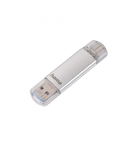 Pen Drive USB-C+ USB-A 3.1/3.0 32GB Hama C-Laeta Prata