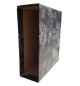Caixa Arq. A5 (Alto) L/80mm 250x220 Marmoreado Preto