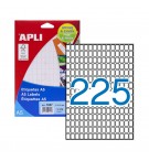 Etiquetas 008x012mm 15Fls A5 01857 Apli 3375un
