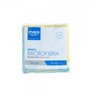 Pano Microfibra Terry 40x40cm 300g Amarelo Pack 5un