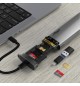 Leitor Cartões Memória + Armazenamento USB/USB-C/Lightning