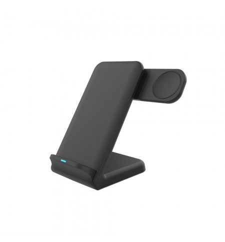 Carregador Wireless 15W Suporte 3 em 1 Preto