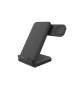 Carregador Wireless 15W Suporte 3 em 1 Preto