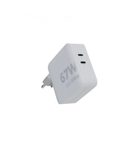 Carregador USB-C PD/GaN 67W Branco