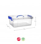 Caixa Plástico 30x42x17cm 12,6L