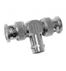 Adaptador BNC em T Fêmea / 2x BNC Macho