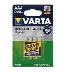 Pilhas Recarregáveis AAA 1.2V 1000mAh Varta 2Un