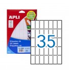 Etiquetas 019x040mm 15Fls A5 Apli 525un