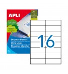 Etiquetas 105x037mm 100Fls Apli 1600un