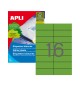 Etiquetas 105x037mm 20Fls A4 Verde Apli 320un