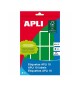 Etiquetas 025x040mm 8Fls A5 Verde Apli 128un